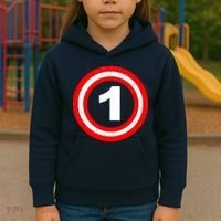 Captain 1st Birthday Kids Hoodie thumb 3
