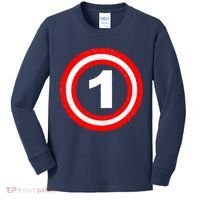 Captain 1st Birthday Kids Long Sleeve Shirt thumb 0