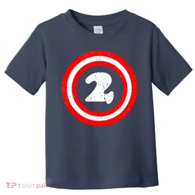 Captain 2nd Birthday Toddler T-Shirt
