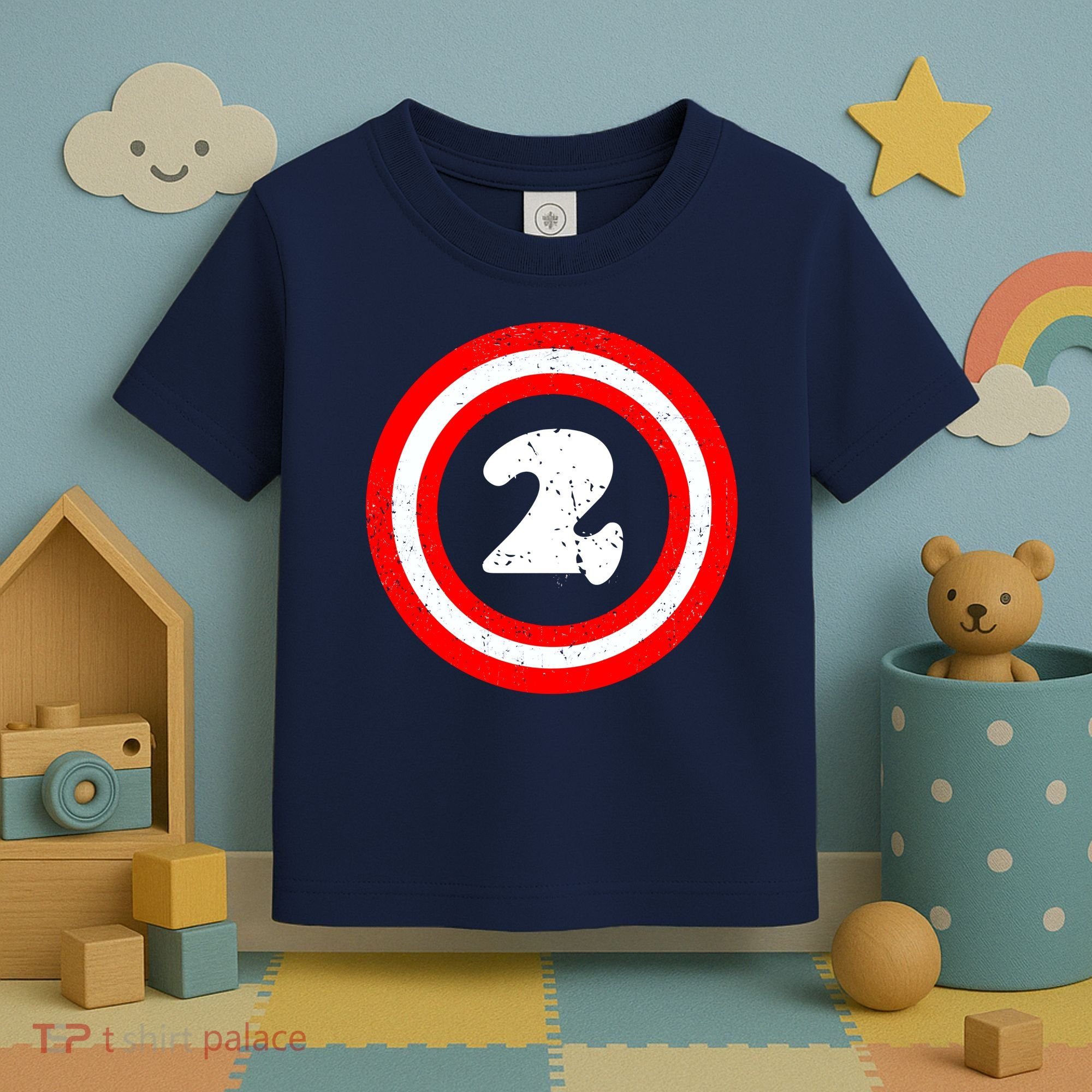 Captain 2nd Birthday Toddler T-Shirt
