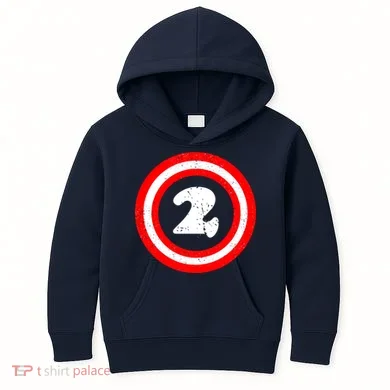 Captain 2nd Birthday Kids Hoodie