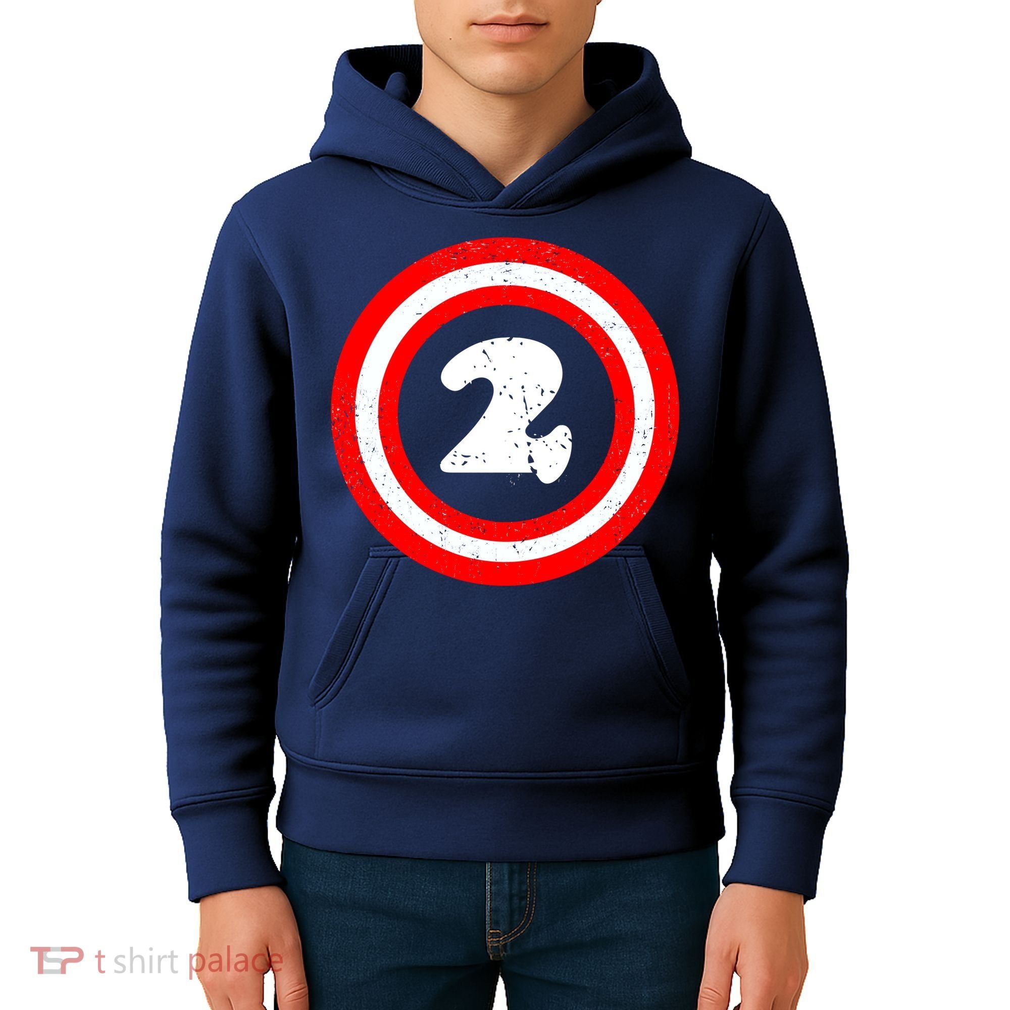 Captain 2nd Birthday Kids Hoodie