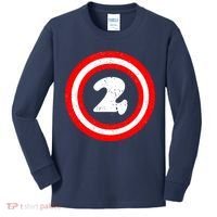 Captain 2nd Birthday Kids Long Sleeve Shirt thumb 0