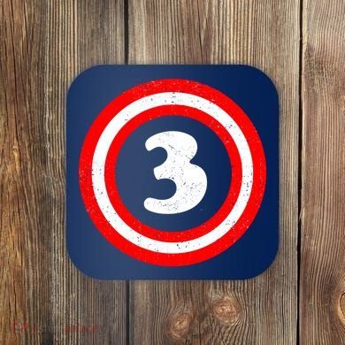 Captain 3rd Birthday Coaster