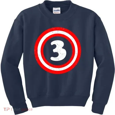 Captain 3rd Birthday Kids Sweatshirt