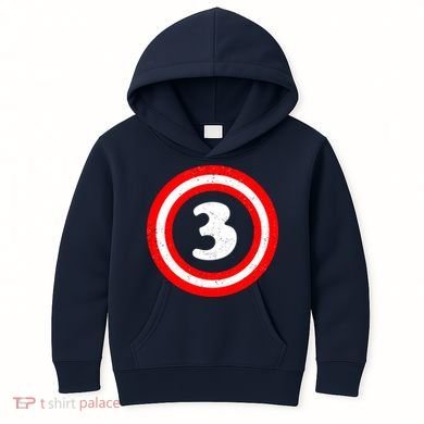 Captain 3rd Birthday Kids Hoodie