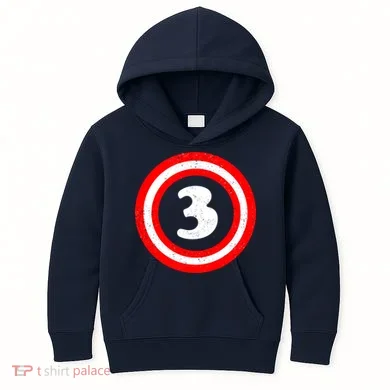 Captain 3rd Birthday Kids Hoodie