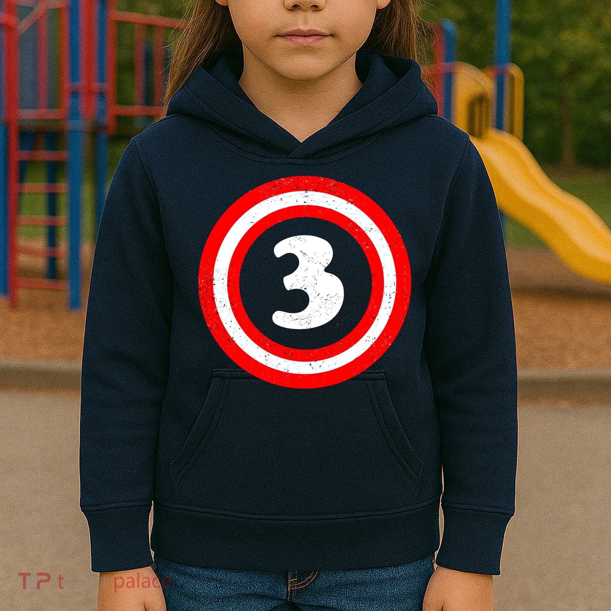 Captain 3rd Birthday Kids Hoodie