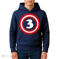 Captain 3rd Birthday Kids Hoodie thumb 4