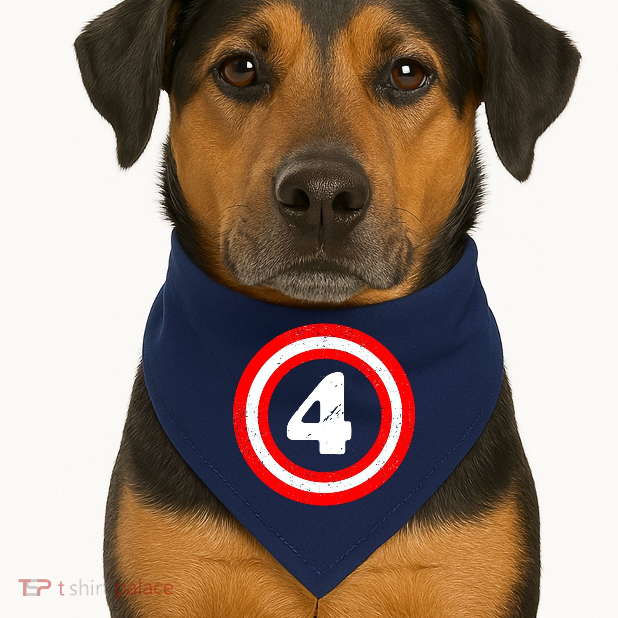 Captain 4th Birthday USA-Made Doggie Bandana