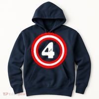 Captain 4th Birthday Hoodie thumb 0