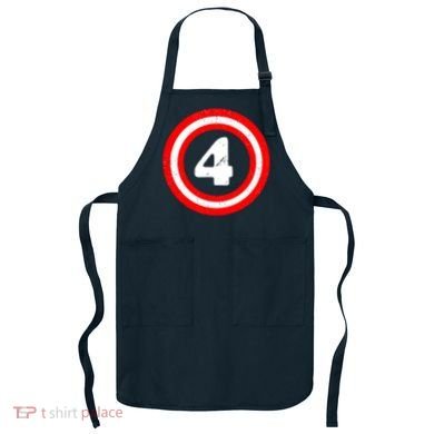 Captain 4th Birthday Apron