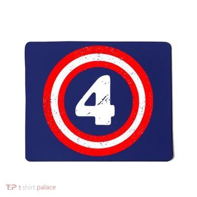 Captain 4th Birthday Mousepad