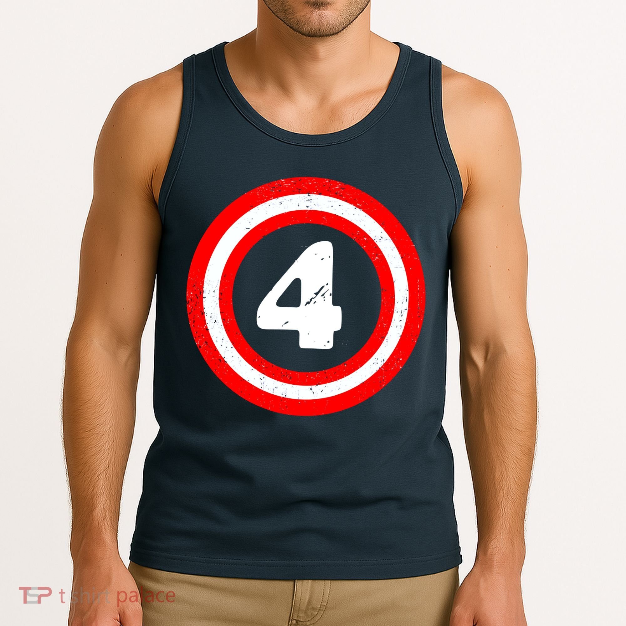 Captain 4th Birthday Tank Top