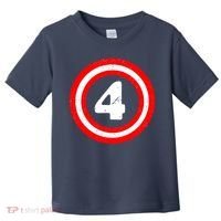 Captain 4th Birthday Toddler T-Shirt thumb 0