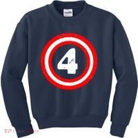 Captain 4th Birthday Kids Sweatshirt thumb 0
