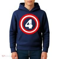 Captain 4th Birthday Kids Hoodie thumb 4
