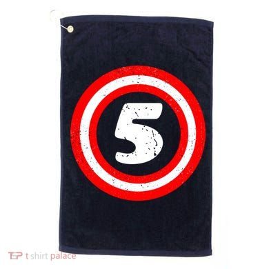 Captain 5th Birthday Golf Towel