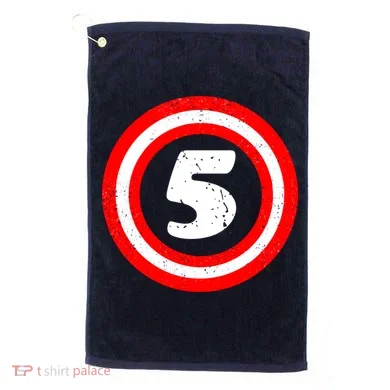 Captain 5th Birthday Golf Towel