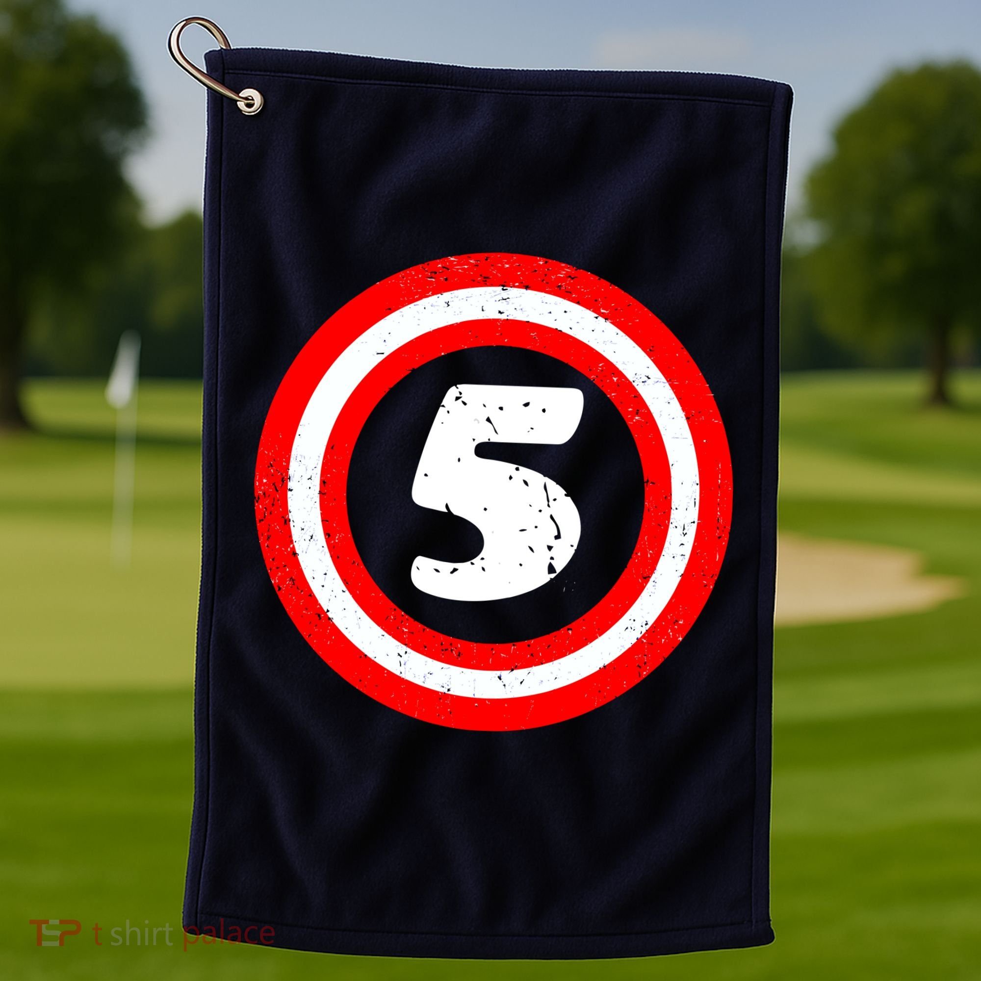 Captain 5th Birthday Golf Towel