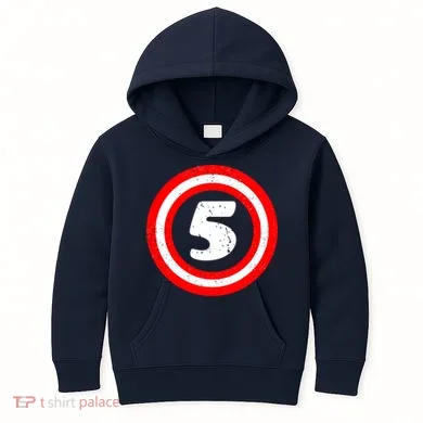 Captain 5th Birthday Kids Hoodie