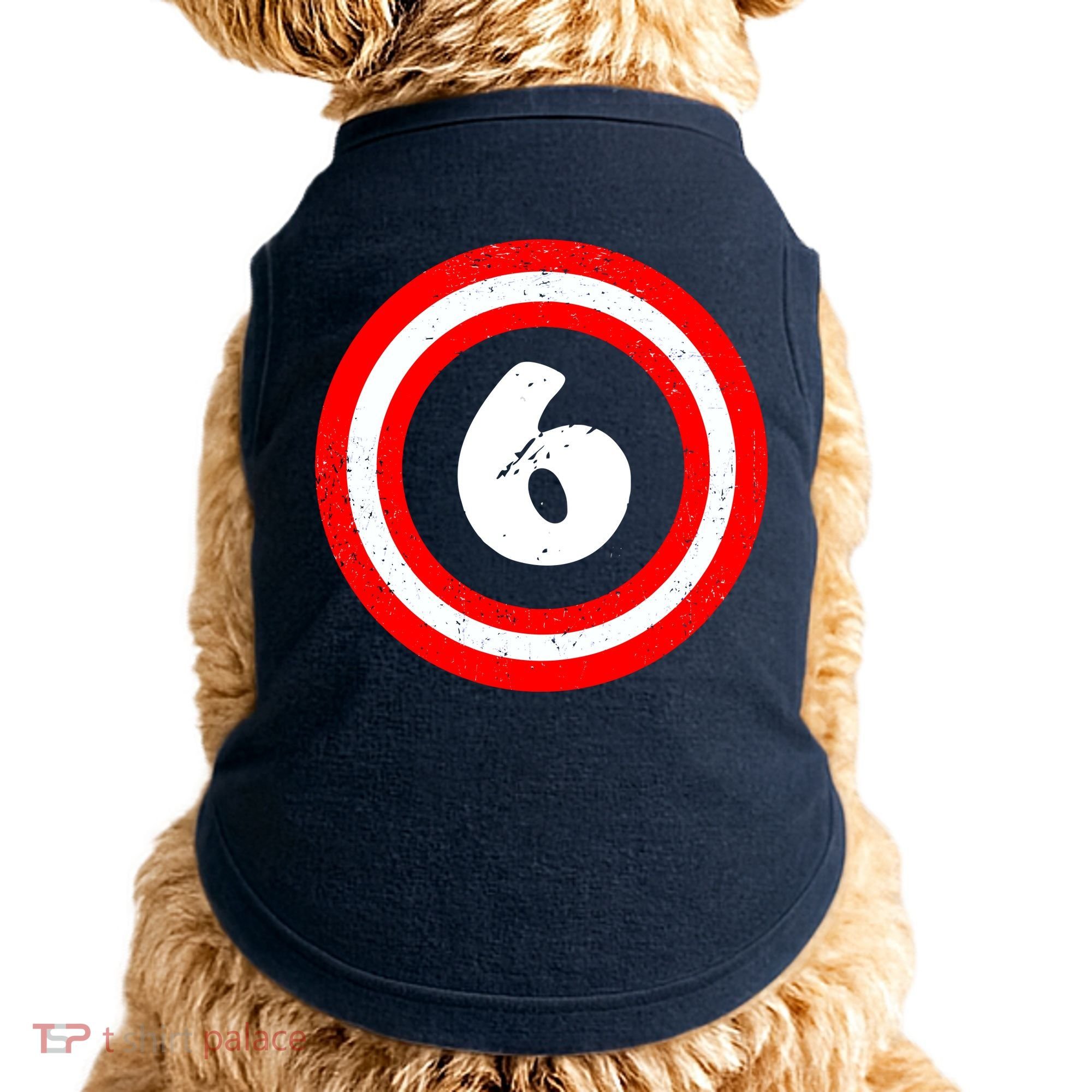 Captain 6th Birthday Doggie Tank