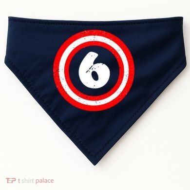 Captain 6th Birthday USA-Made Doggie Bandana