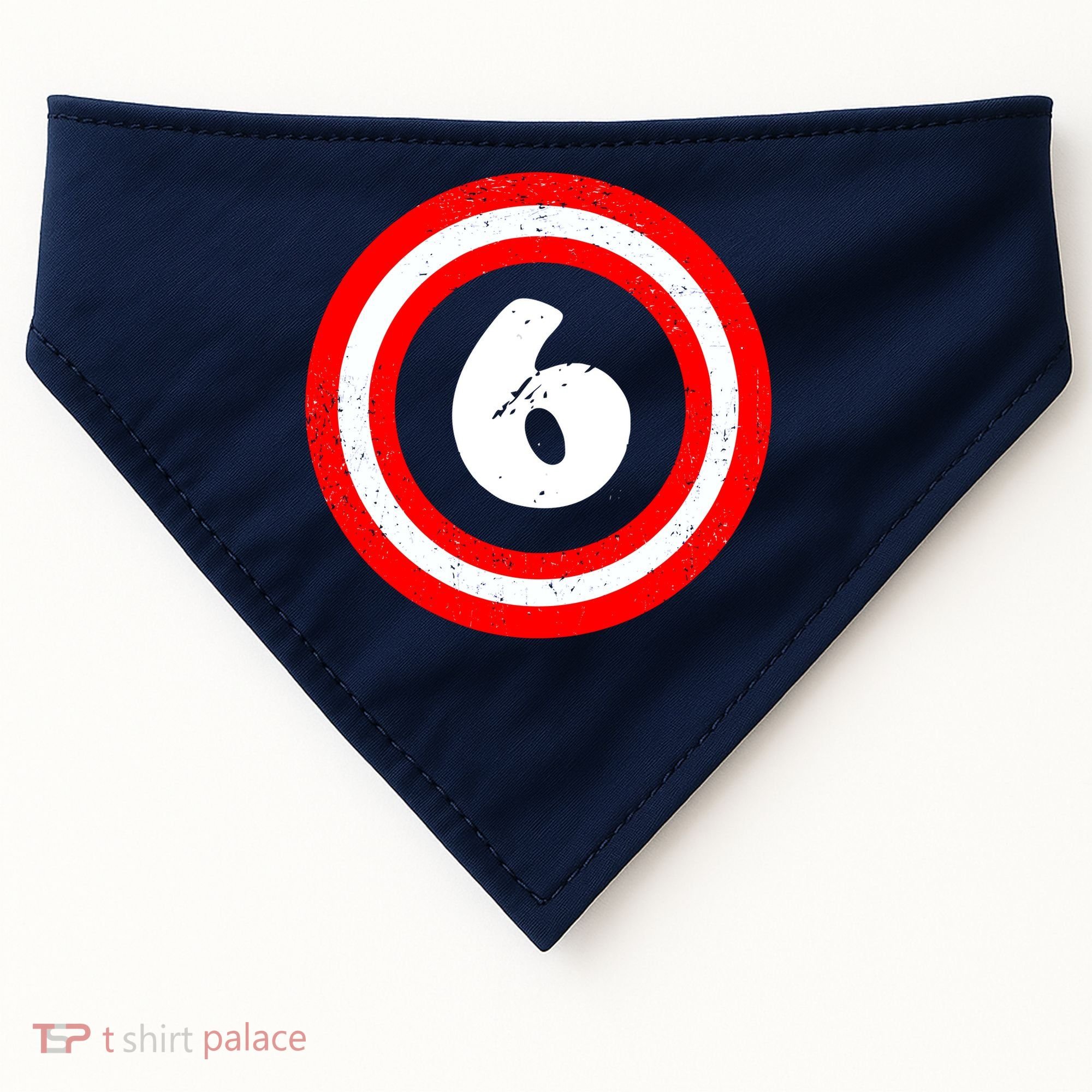 Captain 6th Birthday USA-Made Doggie Bandana