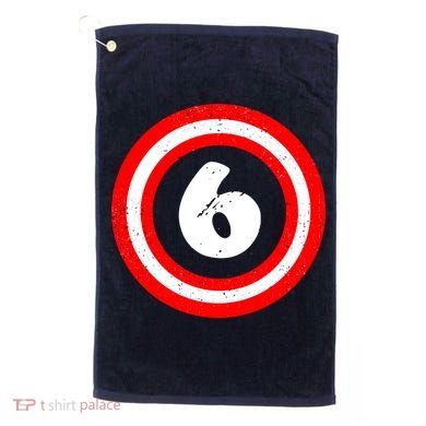Captain 6th Birthday Golf Towel
