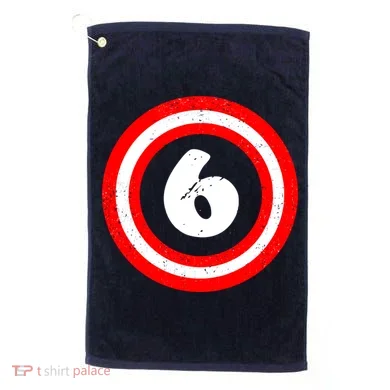 Captain 6th Birthday Golf Towel