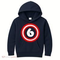 Captain 6th Birthday Kids Hoodie thumb 0