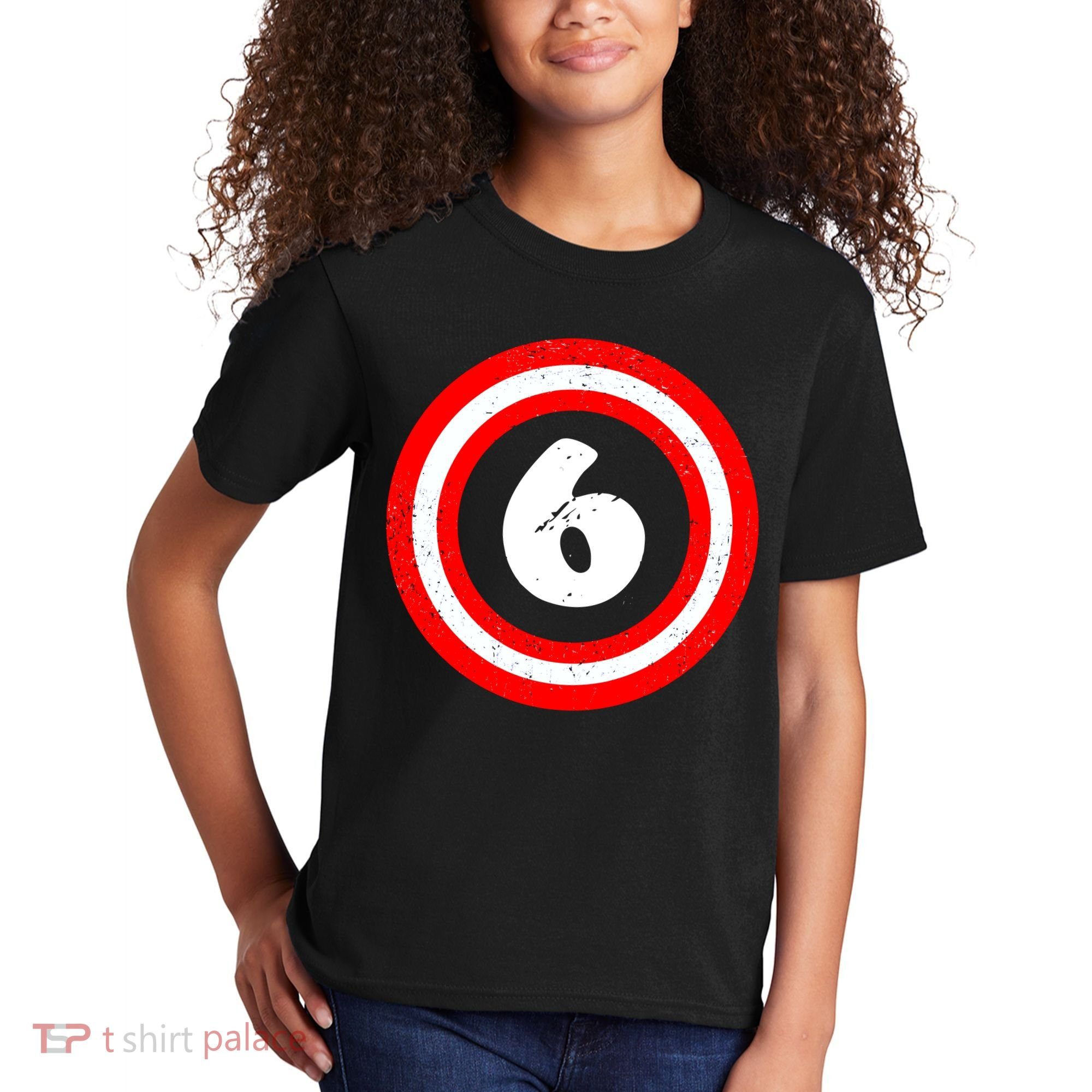 Captain 6th Birthday Kids T-Shirt