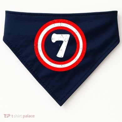 Captain 7th Birthday USA-Made Doggie Bandana