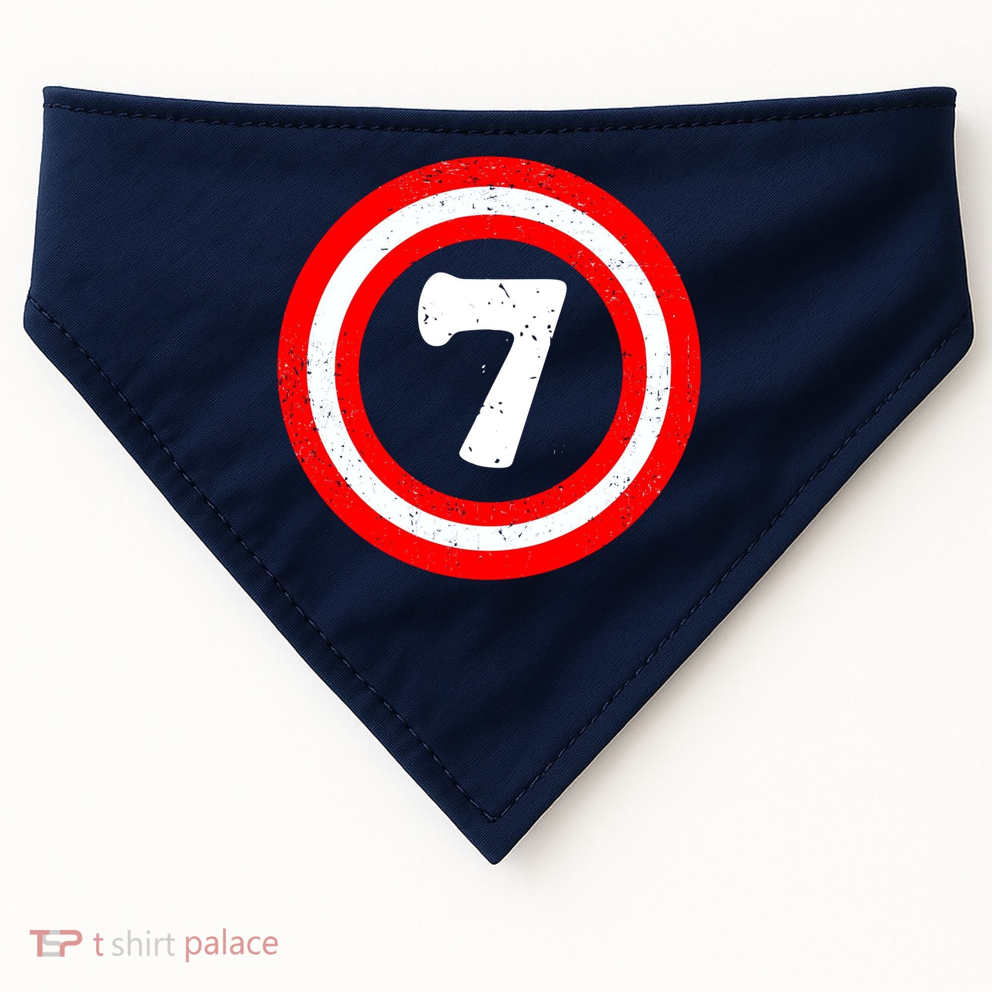 Captain 7th Birthday USA-Made Doggie Bandana