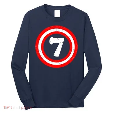 Captain 7th Birthday Long Sleeve Shirt