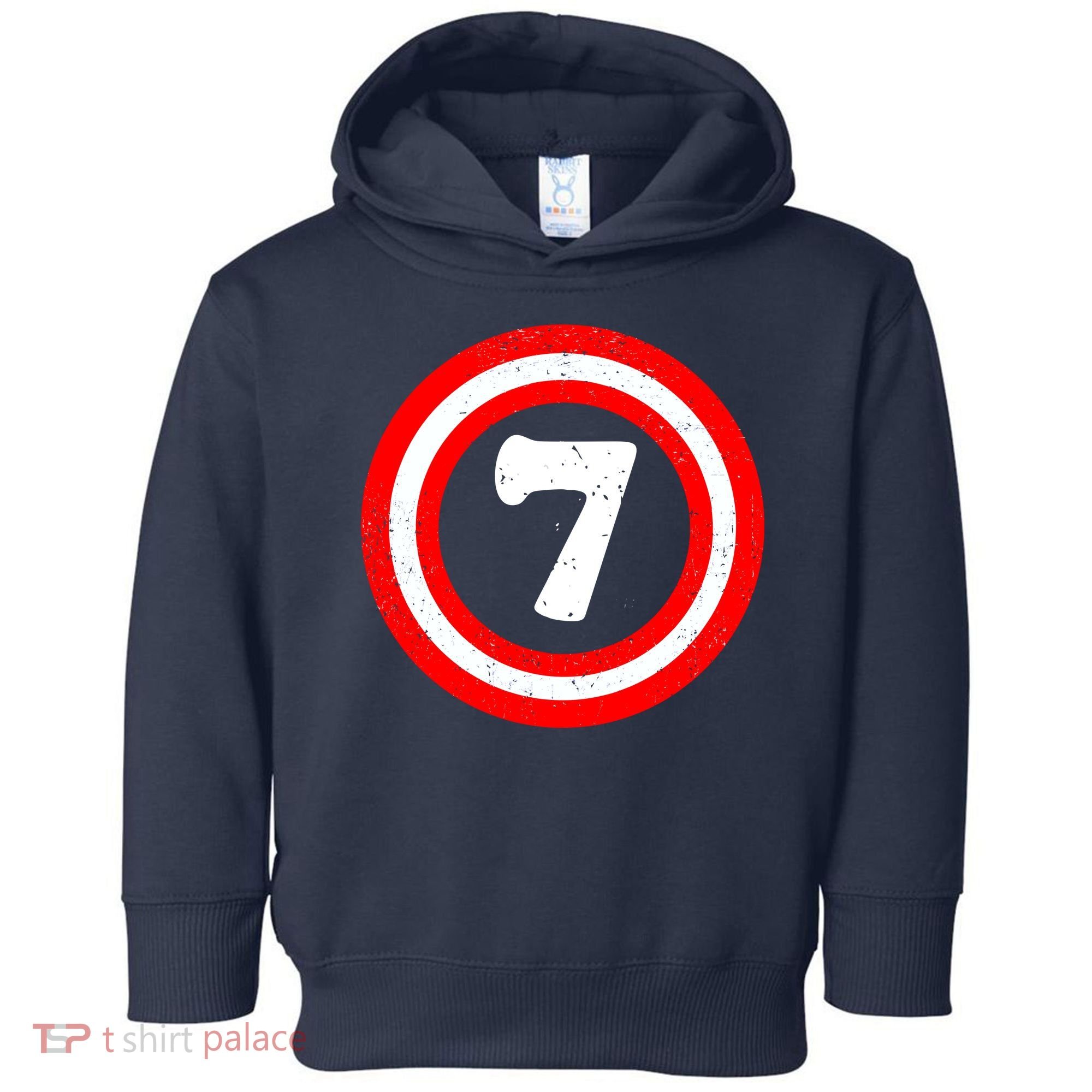 Captain 7th Birthday Toddler Hoodie