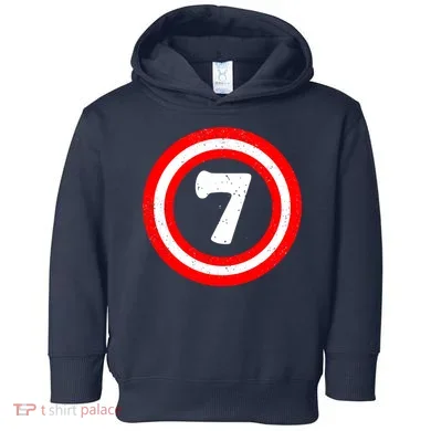Captain 7th Birthday Toddler Hoodie