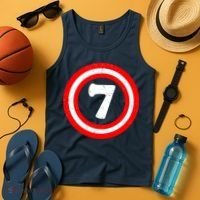 Captain 7th Birthday Tank Top thumb 4