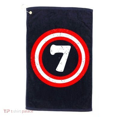 Captain 7th Birthday Golf Towel