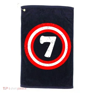 Captain 7th Birthday Golf Towel