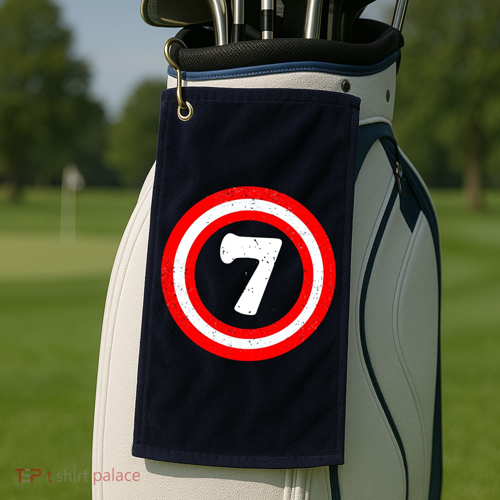 Captain 7th Birthday Golf Towel