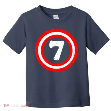 Captain 7th Birthday Toddler T-Shirt