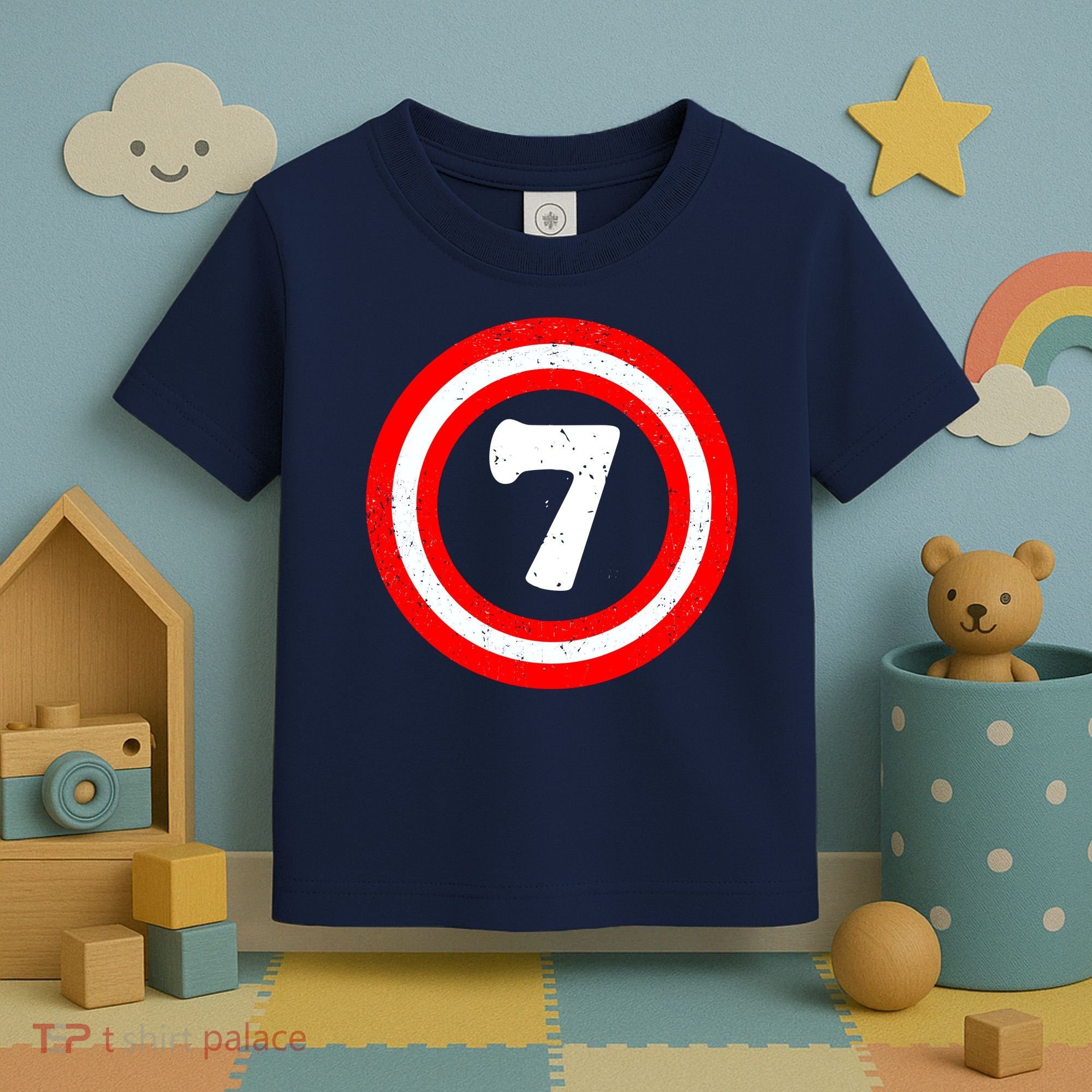 Captain 7th Birthday Toddler T-Shirt