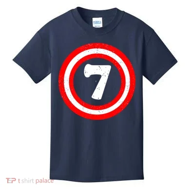 Captain 7th Birthday Kids T-Shirt