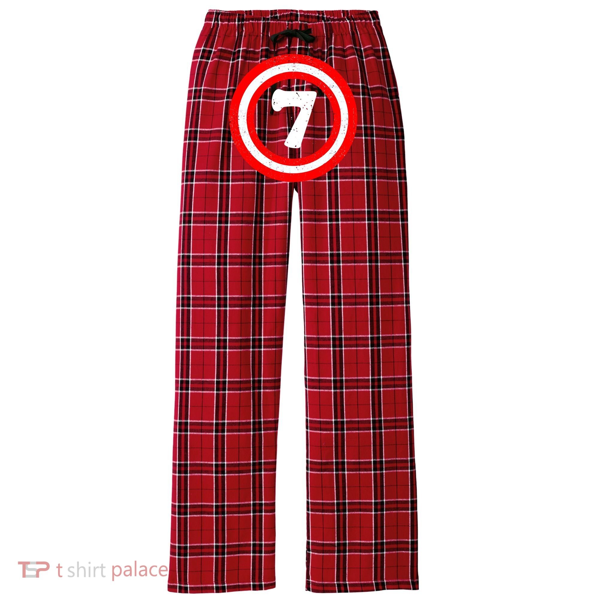 Captain 7th Birthday Women's Flannel Plaid Pajama Pants