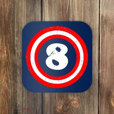 Captain 8th Birthday Coaster