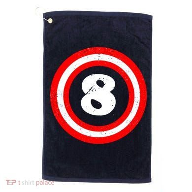 Captain 8th Birthday Golf Towel
