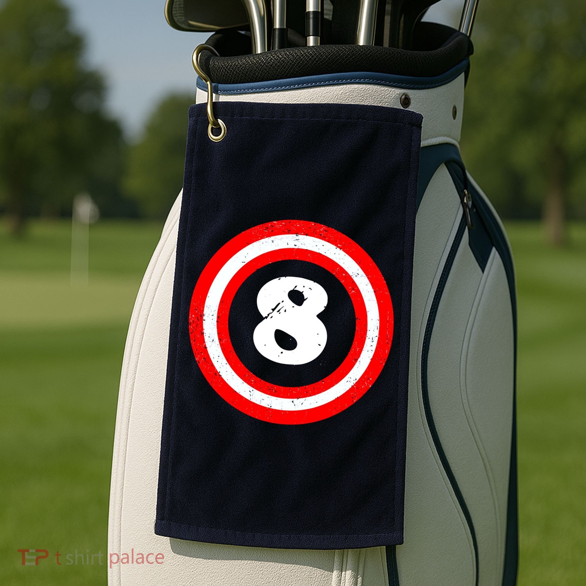 Captain 8th Birthday Golf Towel
