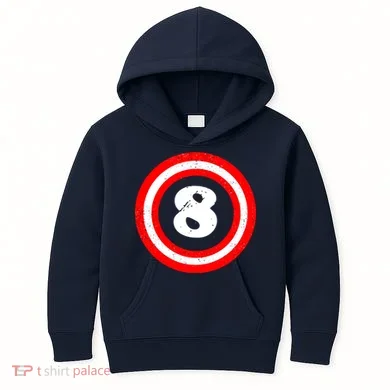 Captain 8th Birthday Kids Hoodie