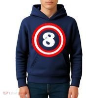 Captain 8th Birthday Kids Hoodie thumb 4